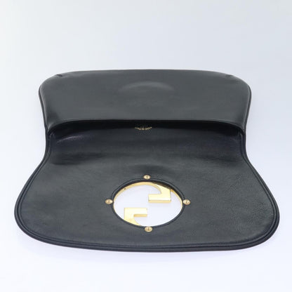 Gucci Vintage Blondie Clutch Leather, BLACK, LEATHER, Clutche & pouche