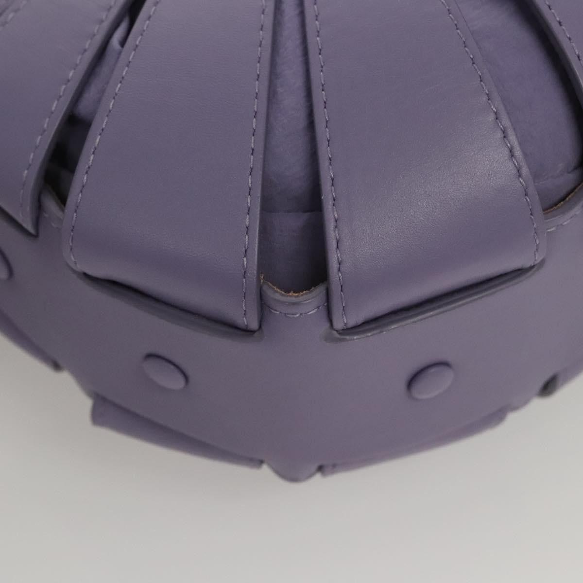 Bottega Veneta Shell Bag Leather, Purple, Leather, Shoulder Bag