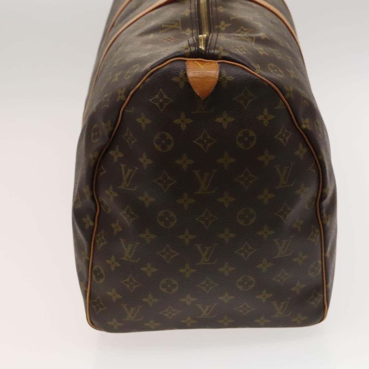 Louis Vuitton Keepall Bag Monogram Canvas, BROWN, CANVAS, Travel bag