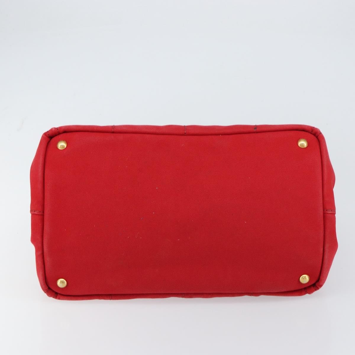 Prada Canapa Tote Canvas, RED, CANVAS, Tote bag