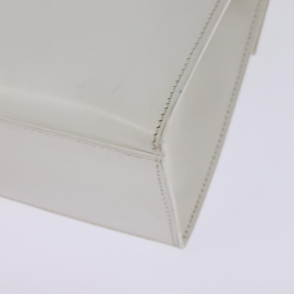 Celine Gancini Handbag Leather, WHITE, LEATHER, Handbag