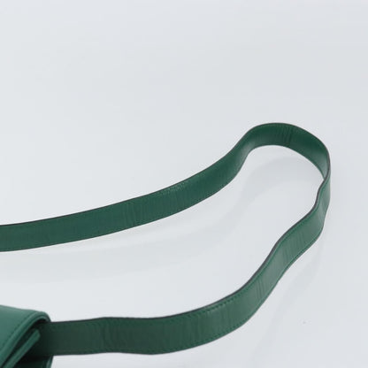 Christian Dior Vintage Shoulder Bag Leather, GREEN, LEATHER, Shoulder bag