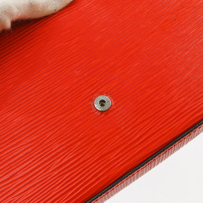Louis Vuitton Felicie Pochette Epi Leather, Red, Leather, Clutch
