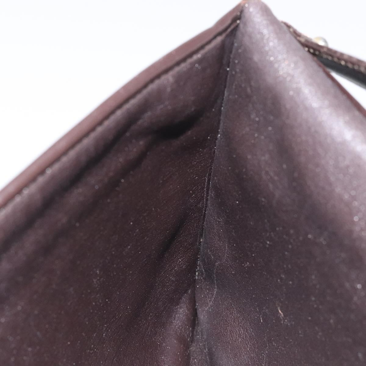 Christian Dior Vintage Trotter Shoulder Bag Embroidered Diorissimo Canvas, BROWN, CANVAS, Shoulder bag