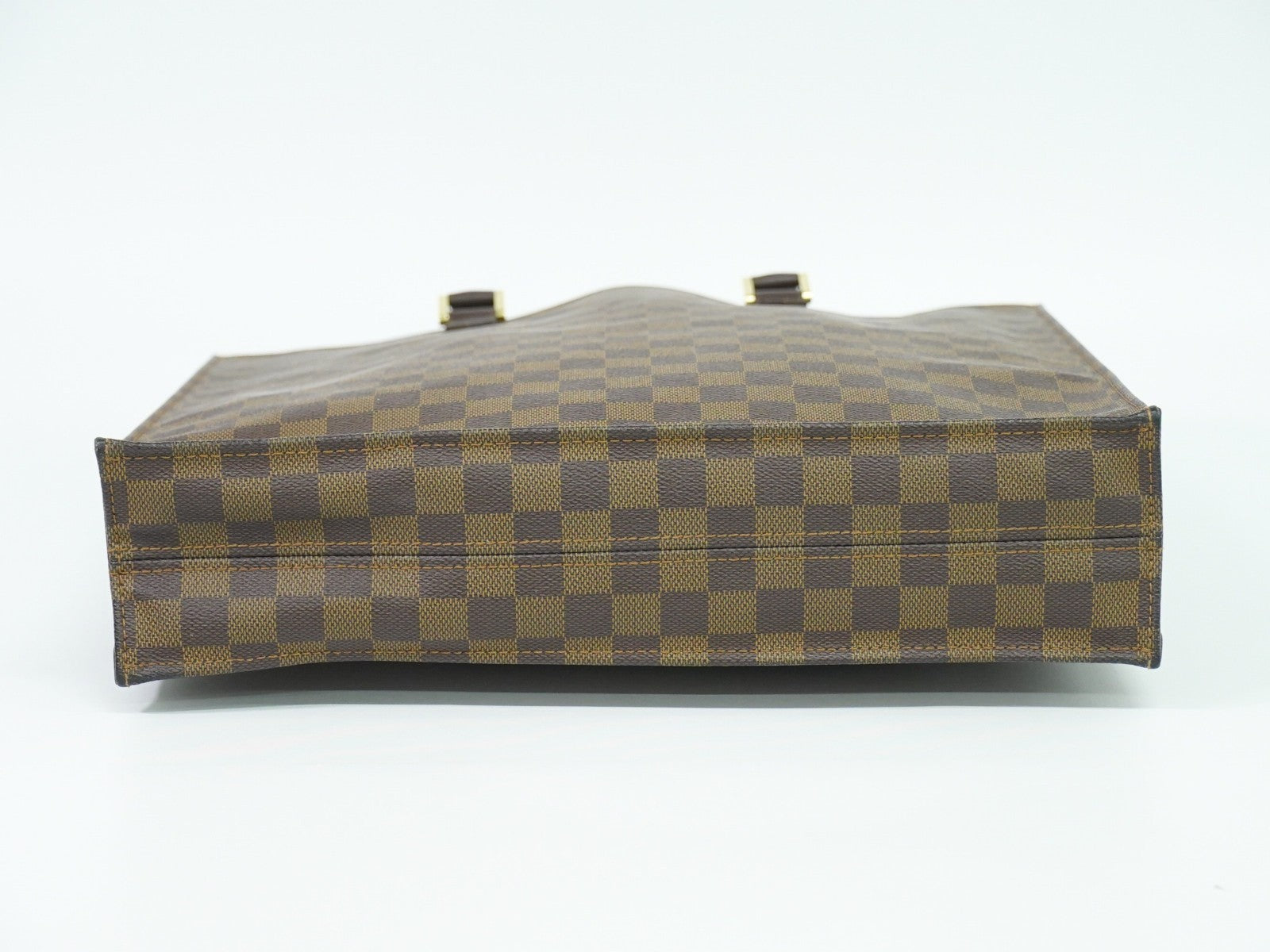 Louis Vuitton Sac Plat Bag Monogram Canvas, BROWN, CANVAS, Tote bag