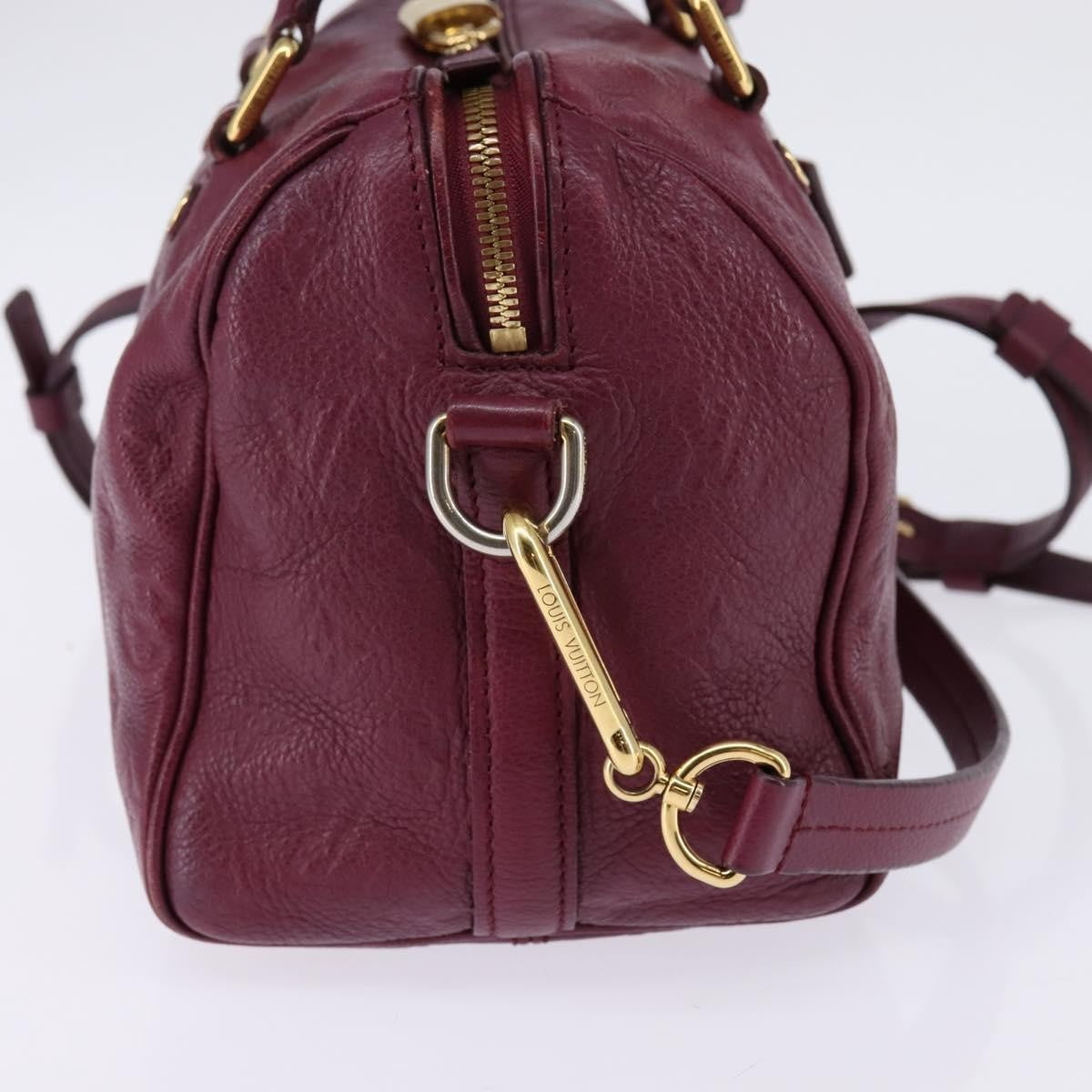 Louis Vuitton Speedy Bandouliere Bag Monogram Empreinte Leather, PURPLE, LEATHER, Handbag