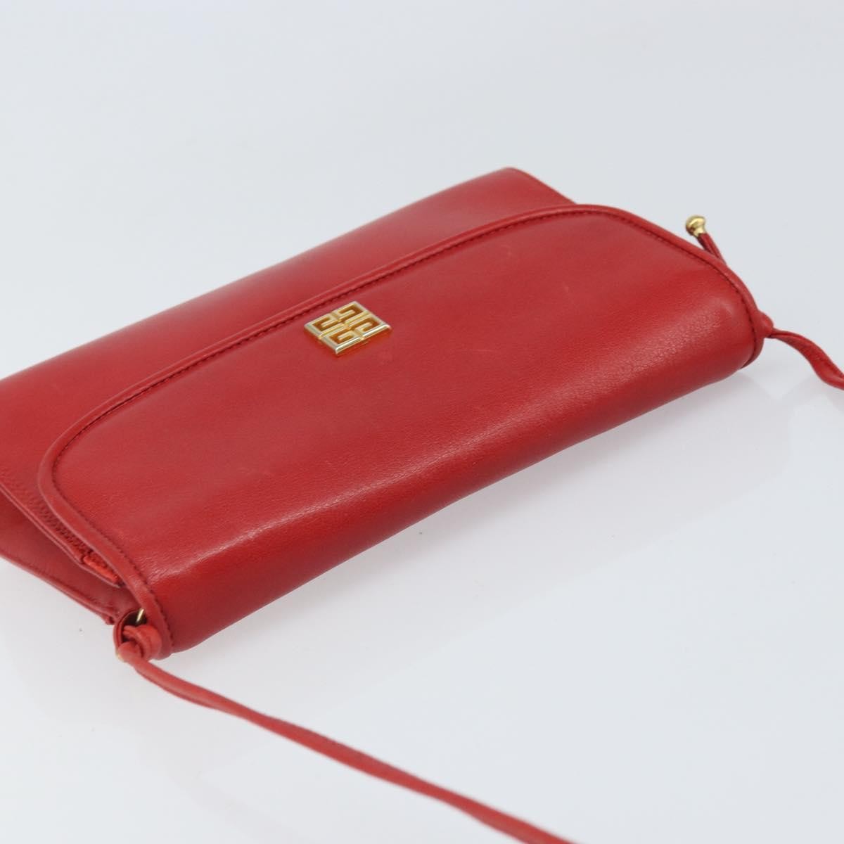 Givenchy Vintage 4G shoulder bag Leather, RED, LEATHER, Shoulder bag
