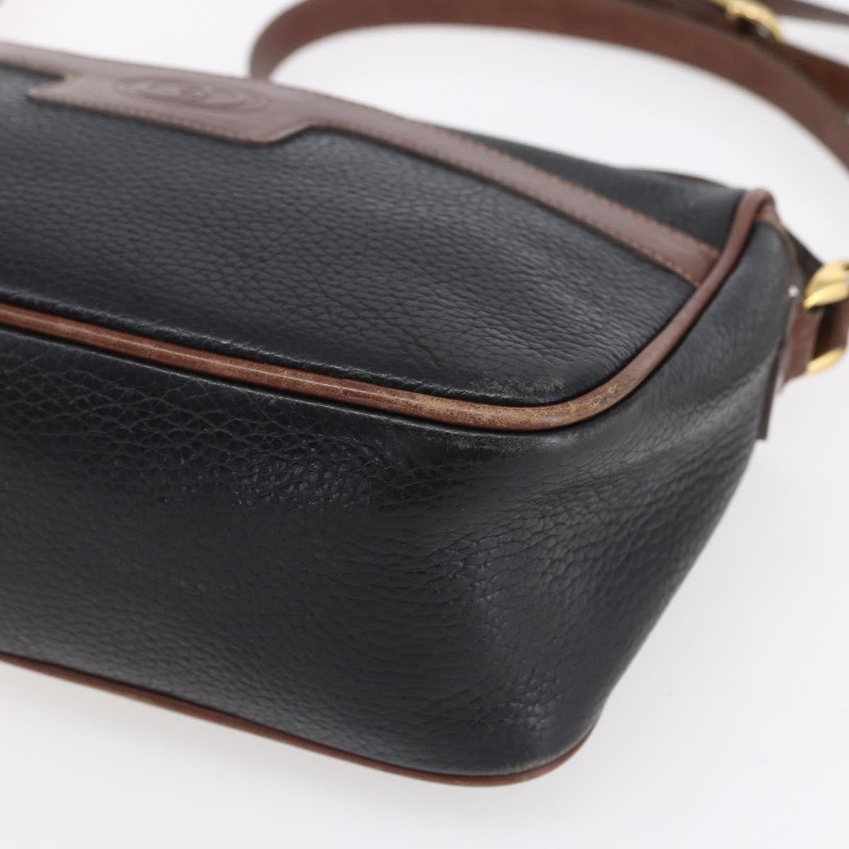 Gucci Vintage Shoulder Bag Leather, BLACK, LEATHER, Shoulder bag