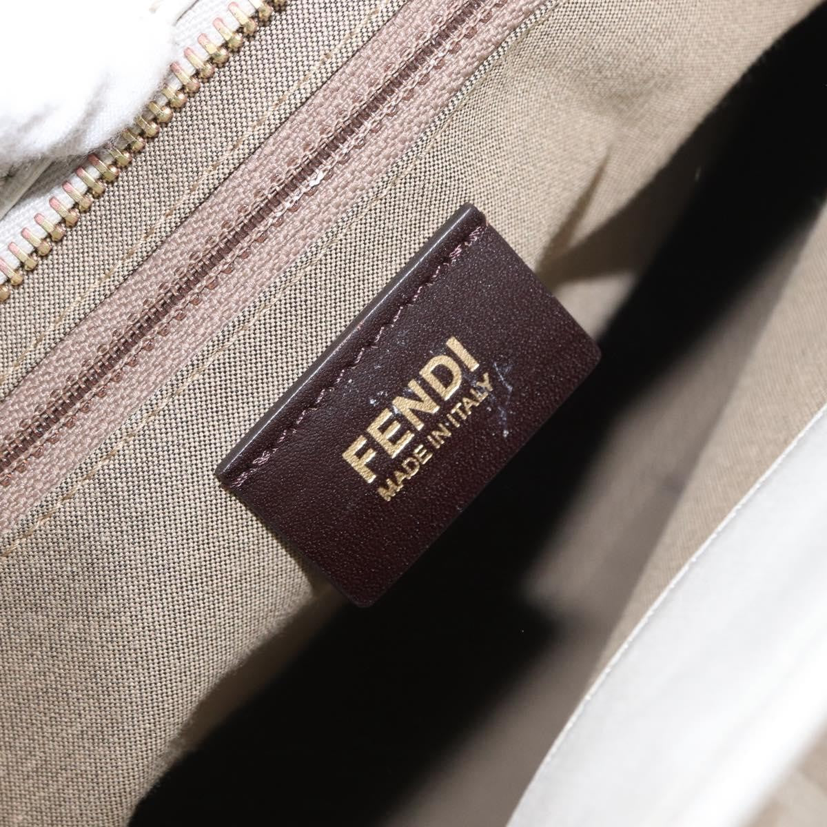 Fendi Roll Tote Zucca Canvas and Leather, BEIGE, CANVAS, Tote bag