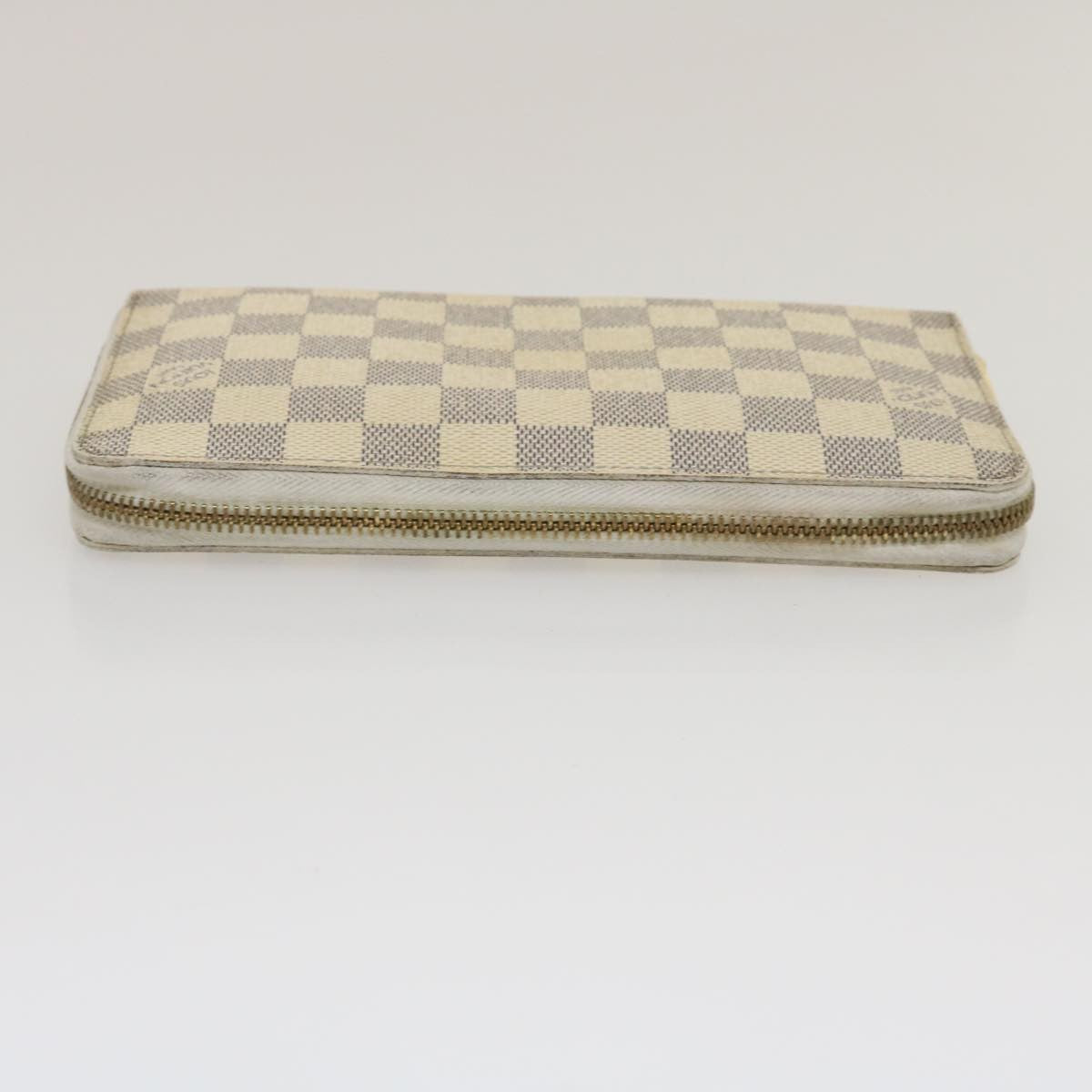 Louis Vuitton Zippy Organizer Damier, WHITE, CANVAS, Wallets