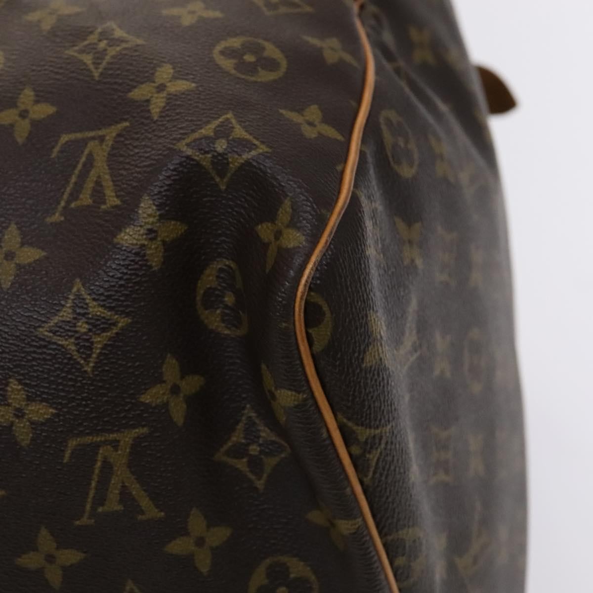 Louis Vuitton Keepall Bag Monogram Canvas, BROWN, CANVAS, Travel bag