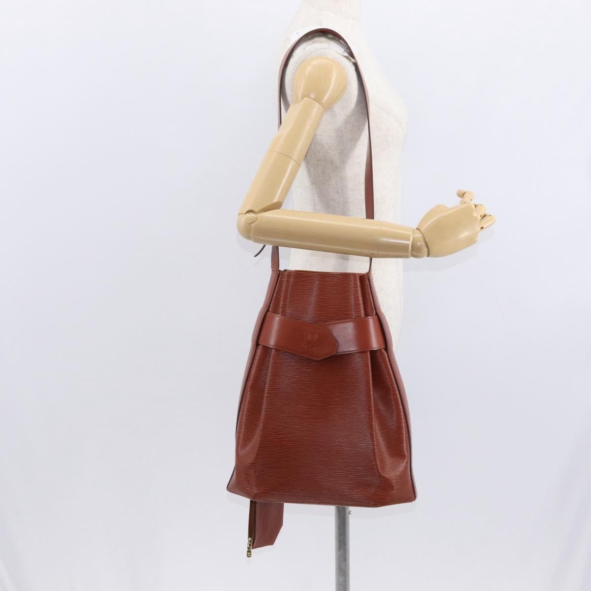 Louis Vuitton Vintage Sac d'Epaule Handbag Epi Leather, BROWN, LEATHER, Shoulder bag