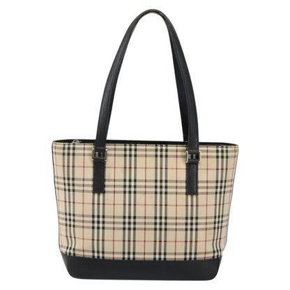 Burberry Vintage Zip Tote House Check Coated Canvas, BEIGE, CANVAS, Tote bag
