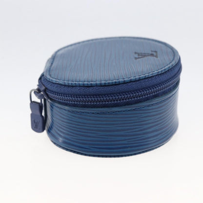 Louis Vuitton Ecrin Bijoux Jewelry Case Epi Leather, BLUE, LEATHER, Clutche & pouche
