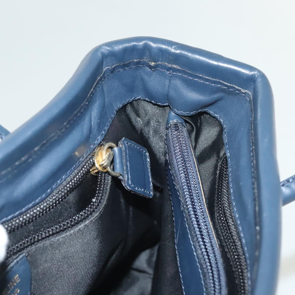 Celine Handbag Nylon, NAVY, NYLON, Handbag