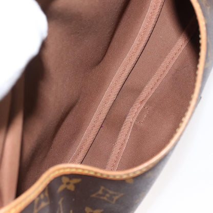 Louis Vuitton Saumur Handbag Monogram Canvas, BROWN, CANVAS, Shoulder bag
