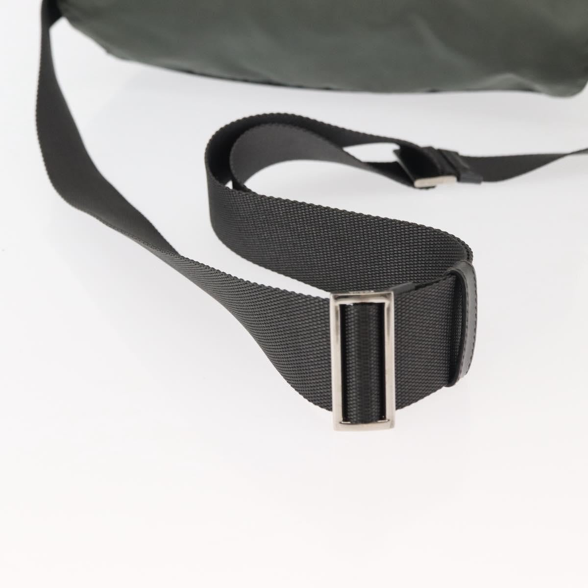 Prada Double Buckle Flap Messenger Bag Tessuto, KHAKI, NYLON, Shoulder bag