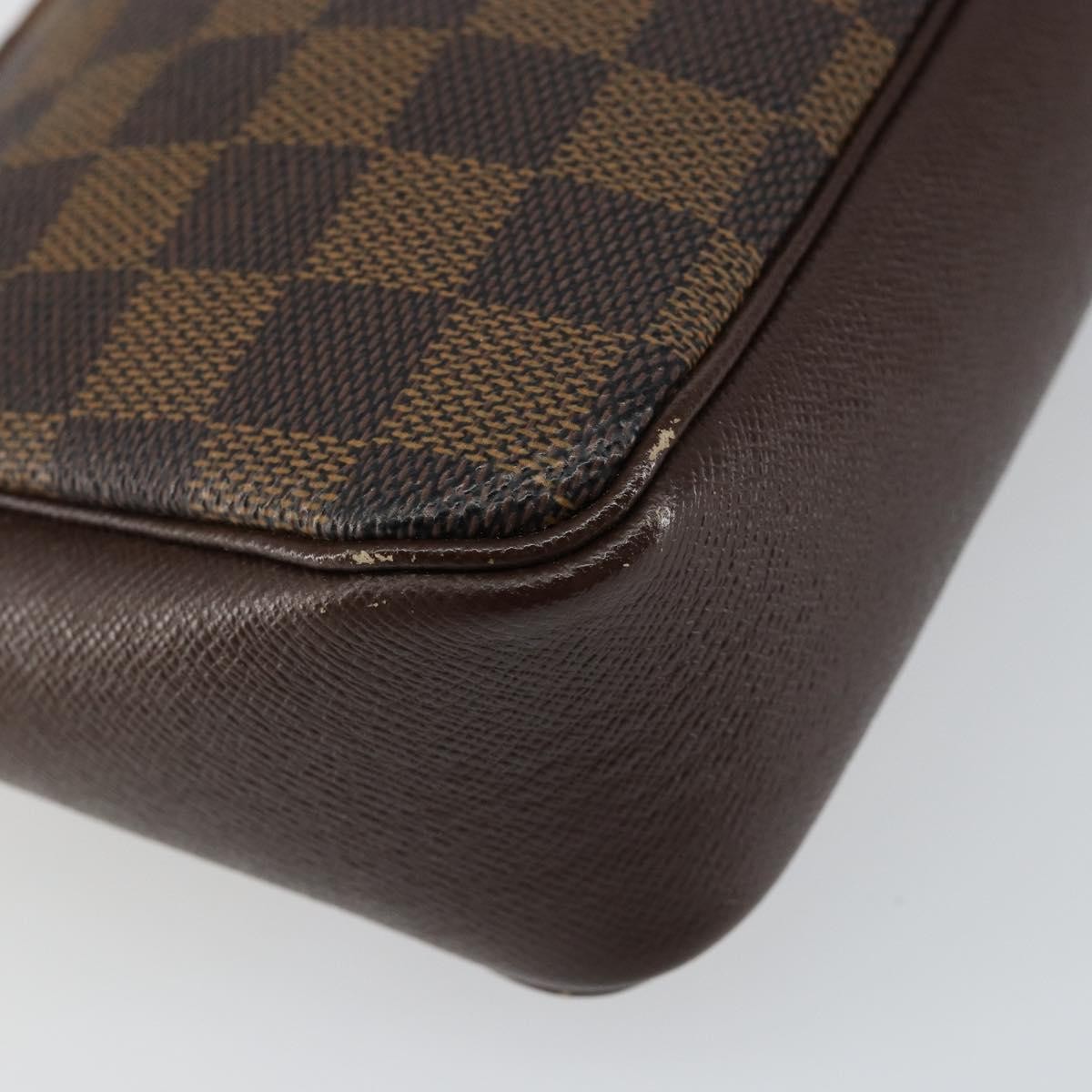 Louis Vuitton Trousse Make Up Bag Damier, BROWN, CANVAS, Clutche & pouche