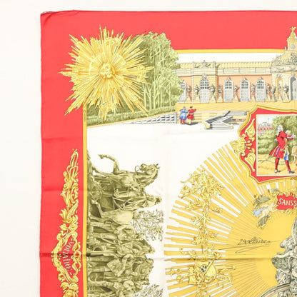 Hermes Carré 90 Silk multicolor, RED, SILK, Scarve & shawl