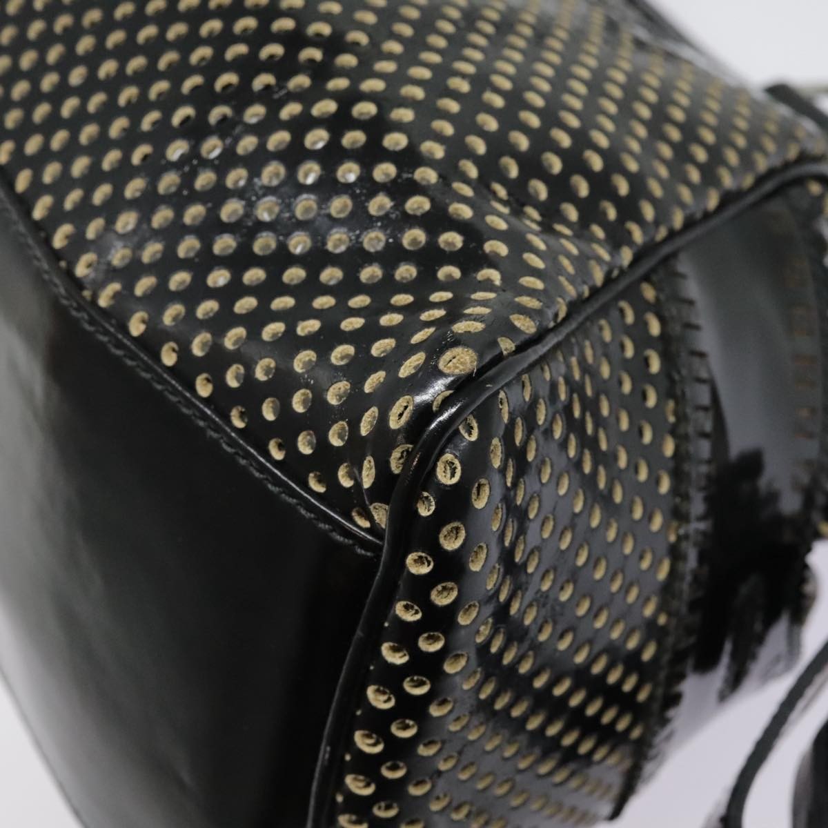Fendi Bag Du Jour Perforated Leather, BLACK, LEATHER, Handbag