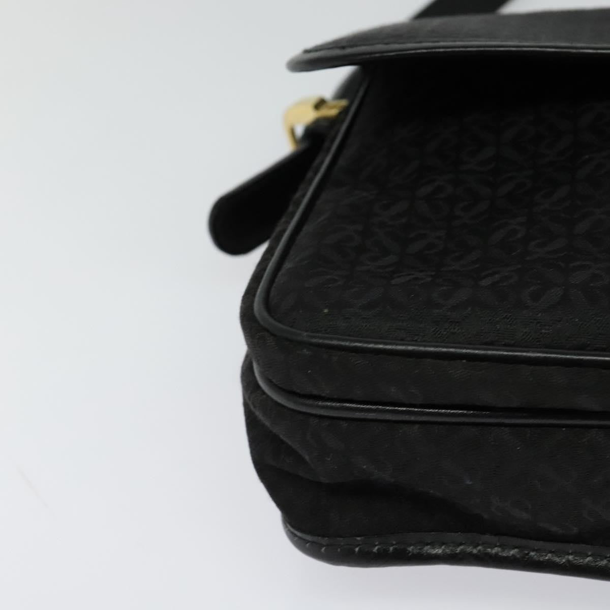 Loewe Flap Messenger Bag Canvas, BLACK, CANVAS, Shoulder bag