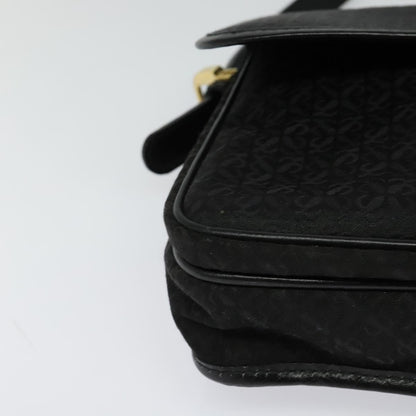 Loewe Flap Messenger Bag Canvas, BLACK, CANVAS, Shoulder bag
