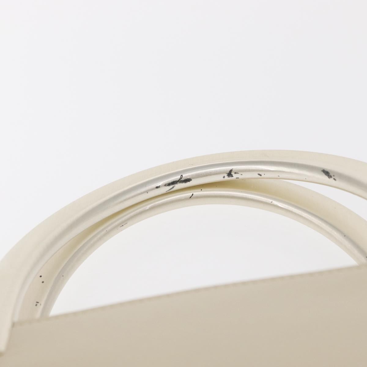 Prada Vintage Tote Leather, WHITE, LEATHER, Handbag