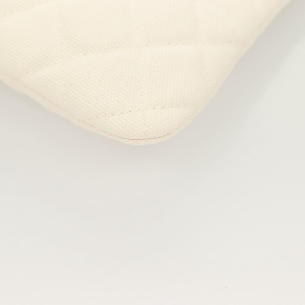 Chanel Coco Cuba Pouch Printed Quilted Canvas, WHITE, CANVAS, Clutche & pouche