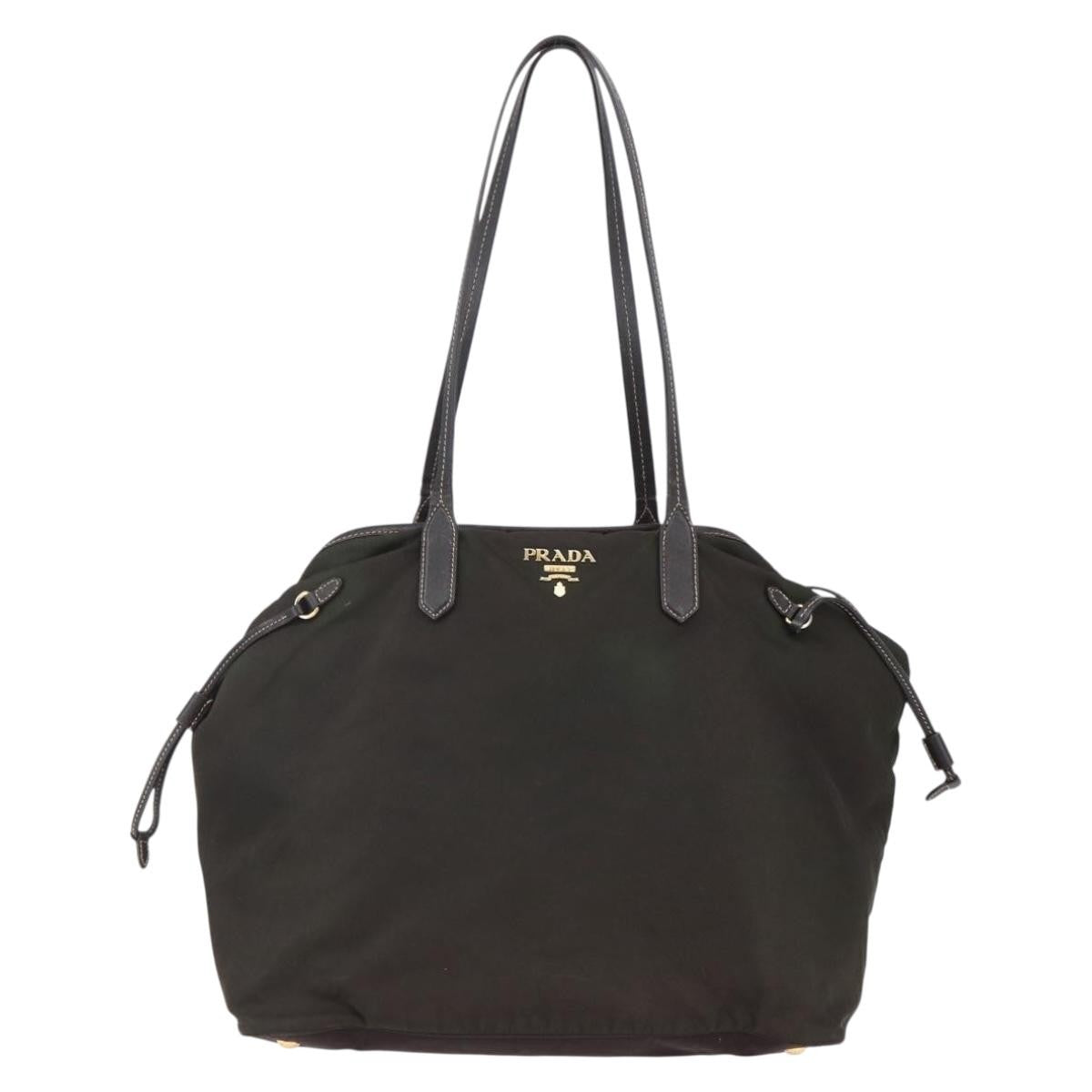 Prada Open Tote Tessuto, Khaki, Nylon, Tote Bag