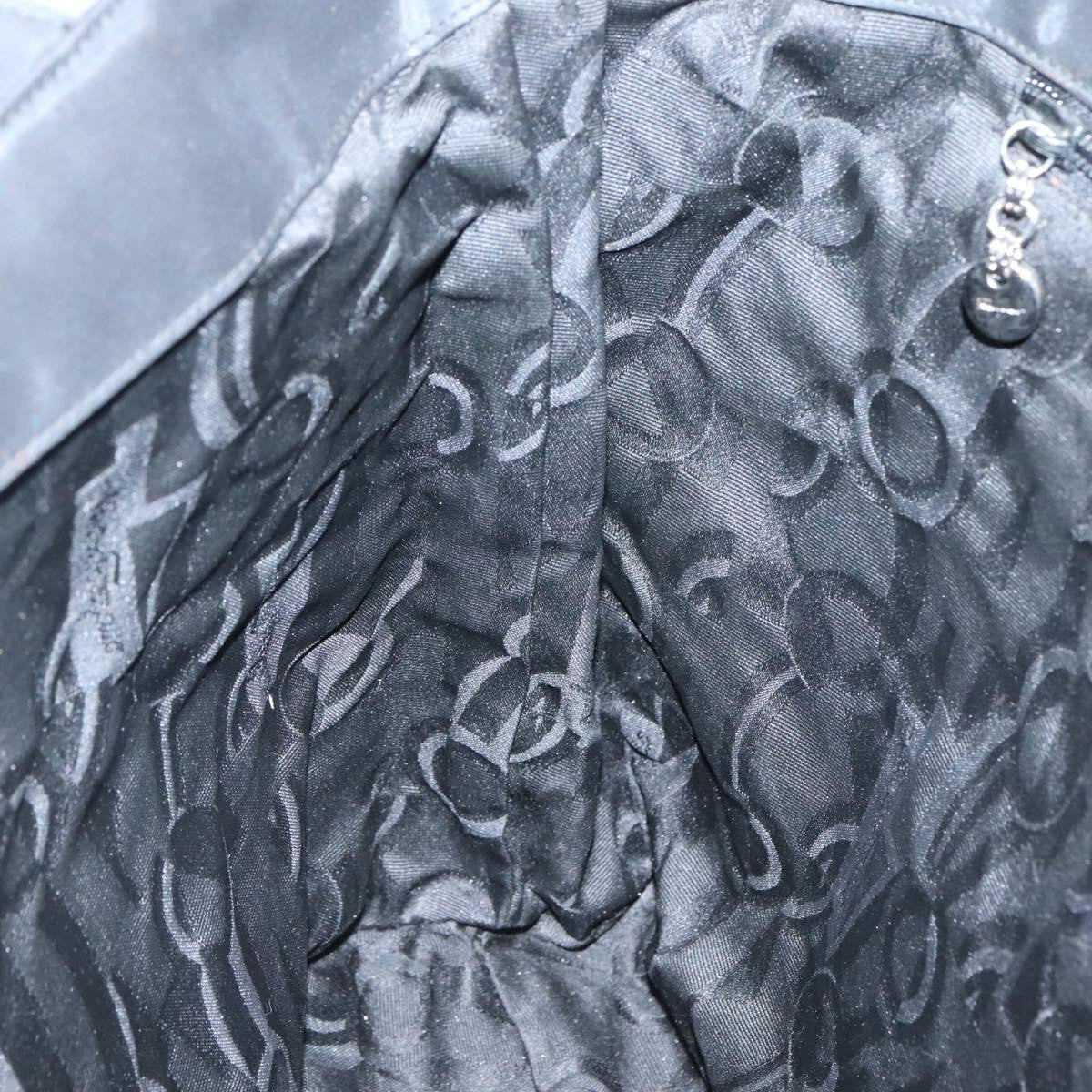 Salvatore Ferragamo Gancini Tote Nylon, BLACK, NYLON, Tote bag