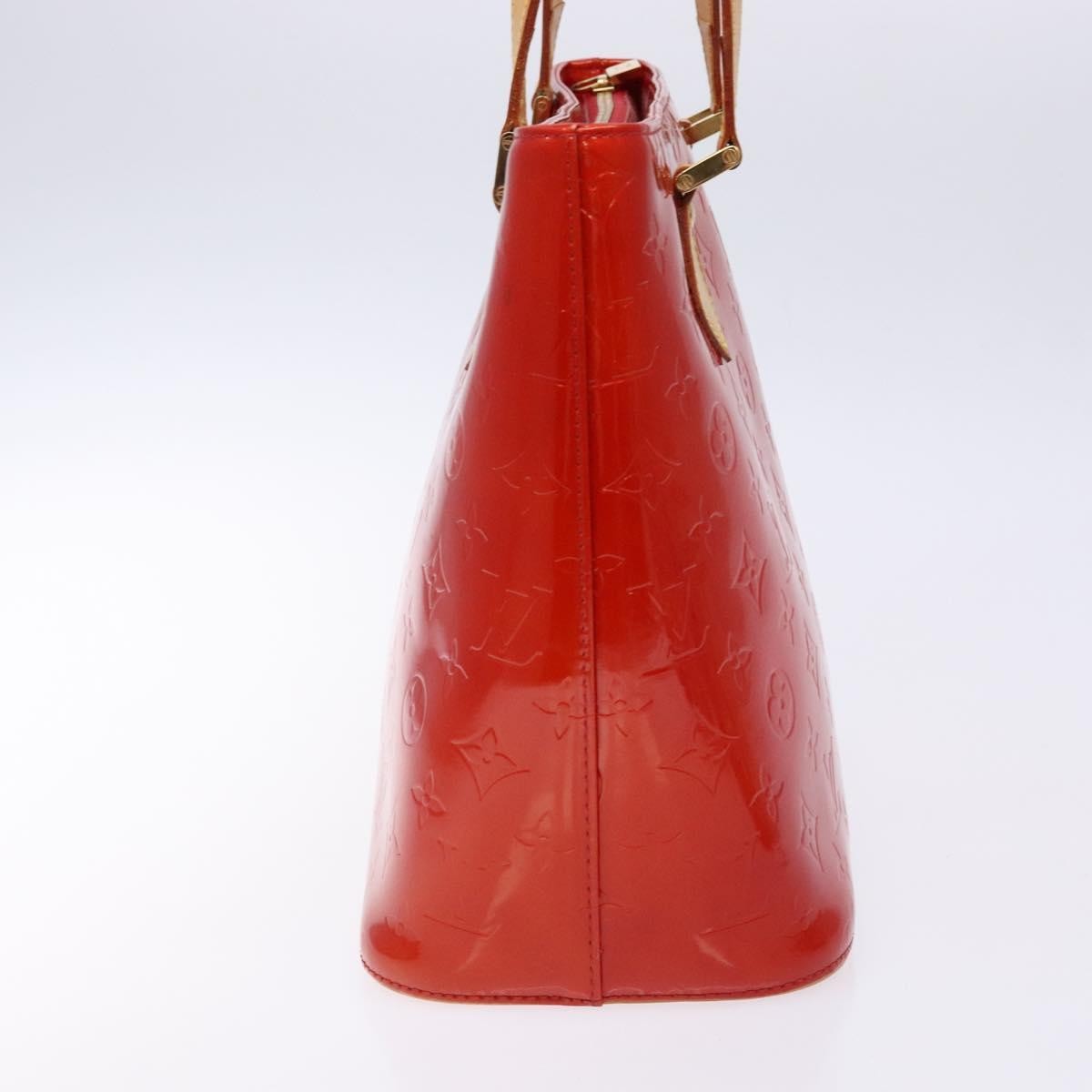 Louis Vuitton Houston Handbag Monogram Vernis, RED, PATENT_LEATHER, Handbag