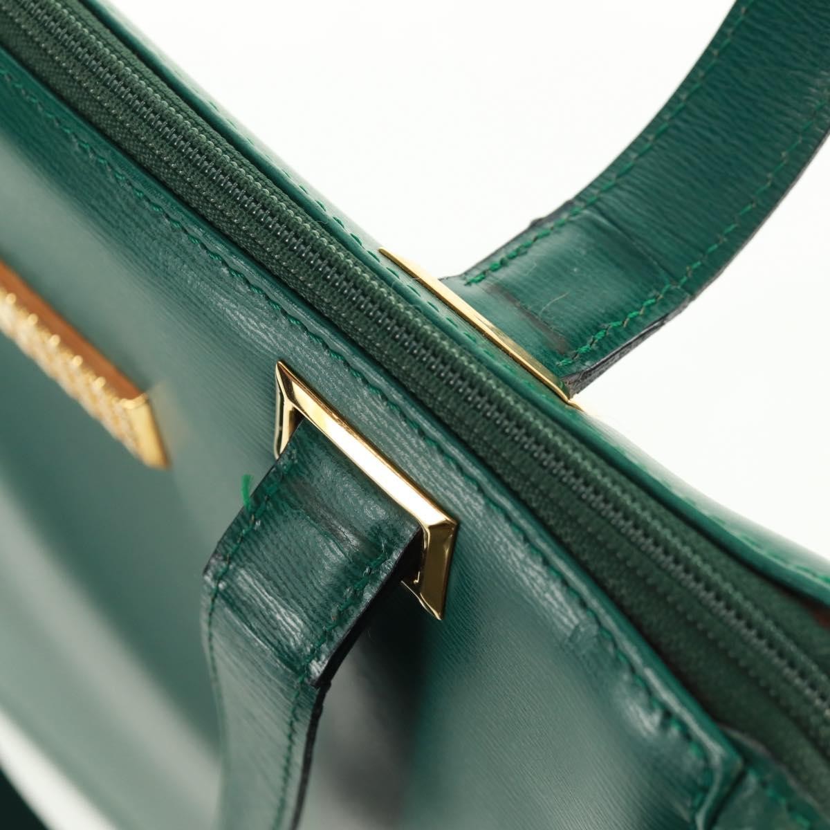 Christian Dior Vintage Handbag Leather, GREEN, LEATHER, Handbag