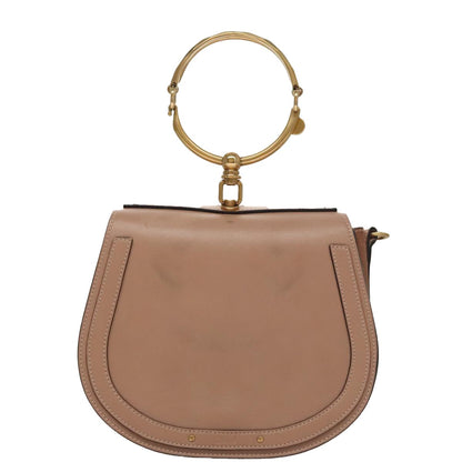 Chloe Nile Crossbody Bag Leather, PINK, LEATHER, Crossbody bag