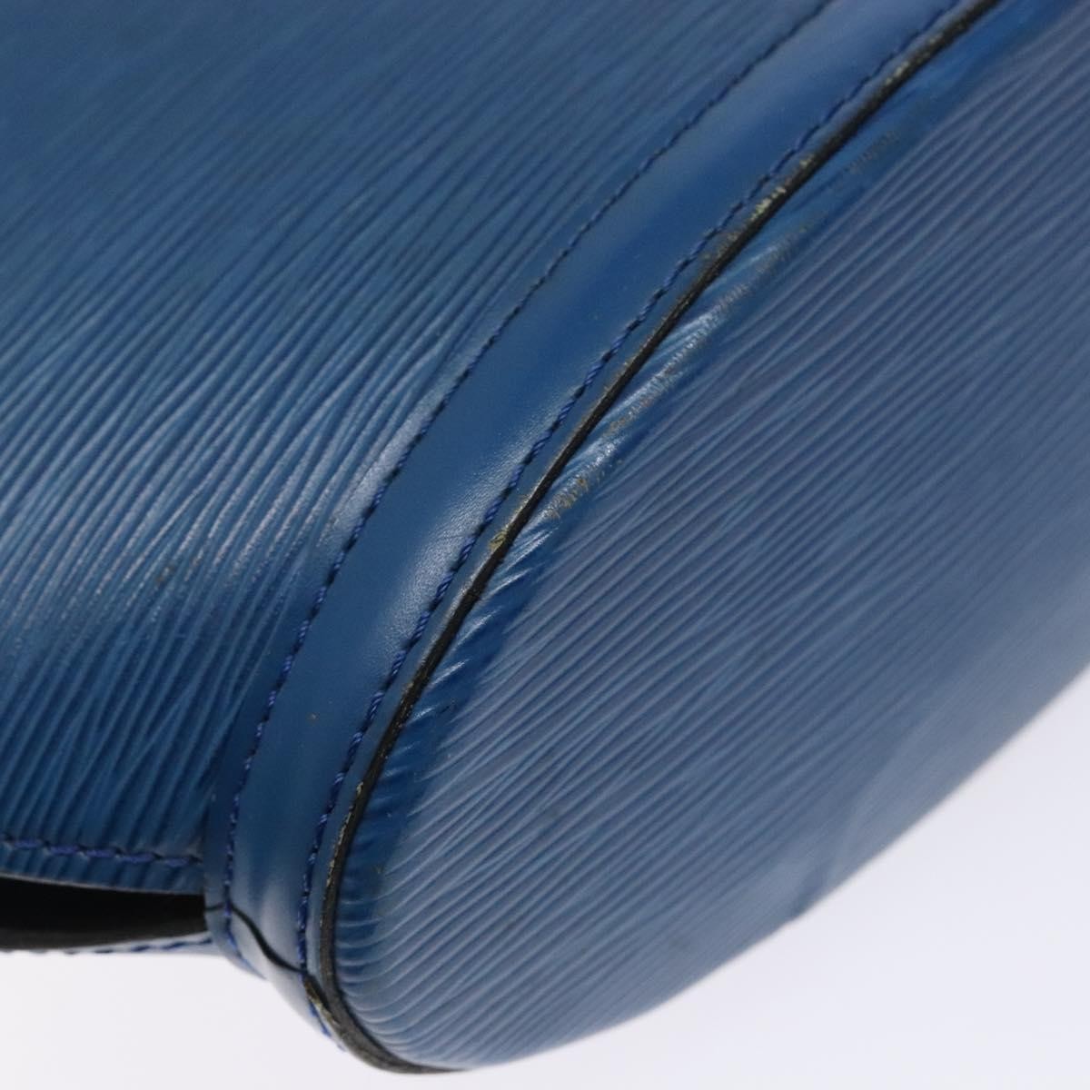 Louis Vuitton Saint Jacques Handbag Epi Leather, BLUE, LEATHER, Shoulder bag