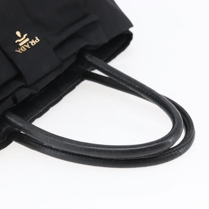Prada Bow Tote Tessuto, BLACK, NYLON, Handbag