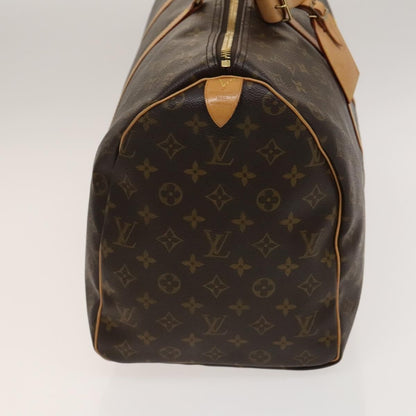 Louis Vuitton Keepall Bag Monogram Canvas, BROWN, CANVAS, Travel bag