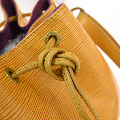 Louis Vuitton Petit Noe Handbag Epi Leather, Yellow, Leather, Shoulder Bag