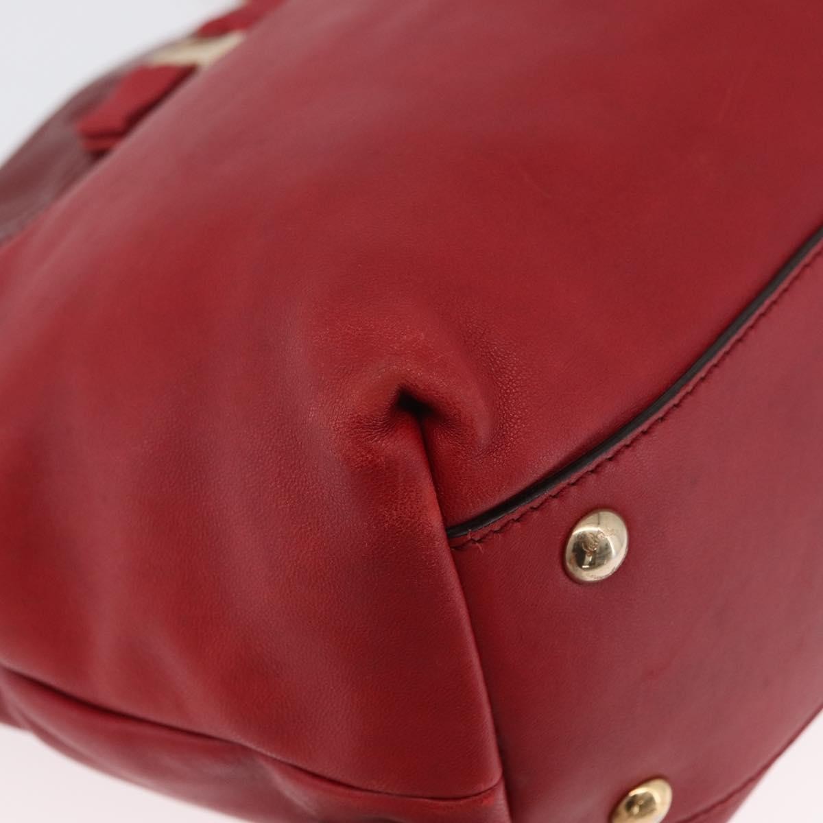 Salvatore Ferragamo Vala tote Leather, RED, LEATHER, Tote bag
