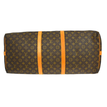 Louis Vuitton Keepall Bandouliere Bag Monogram Canvas, Brown, Canvas, Travel Bag