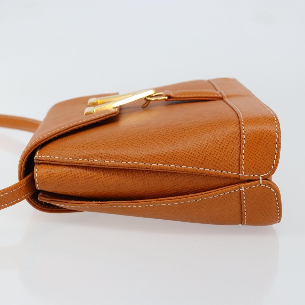 Valentino Garavani Vintage shoulder bag Leather, BROWN, LEATHER, Shoulder bag