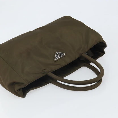 Prada Open Tote Tessuto, KHAKI, NYLON, Handbag
