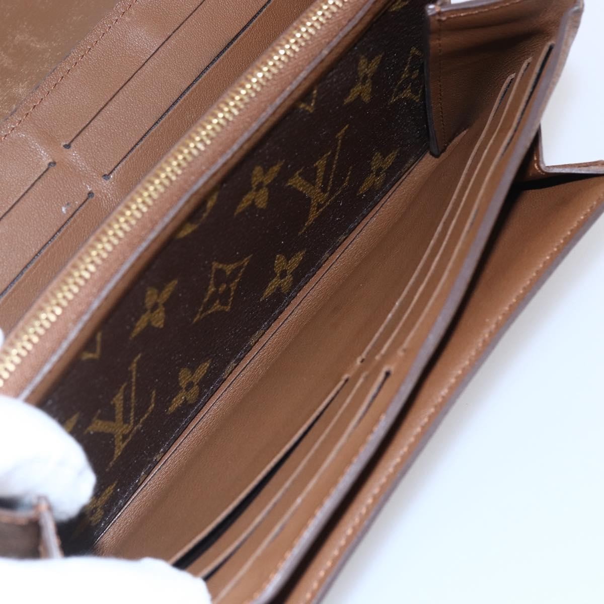 Louis Vuitton Elysee Wallet Monogram Canvas and Leather, CAMEL, CANVAS, Wallets
