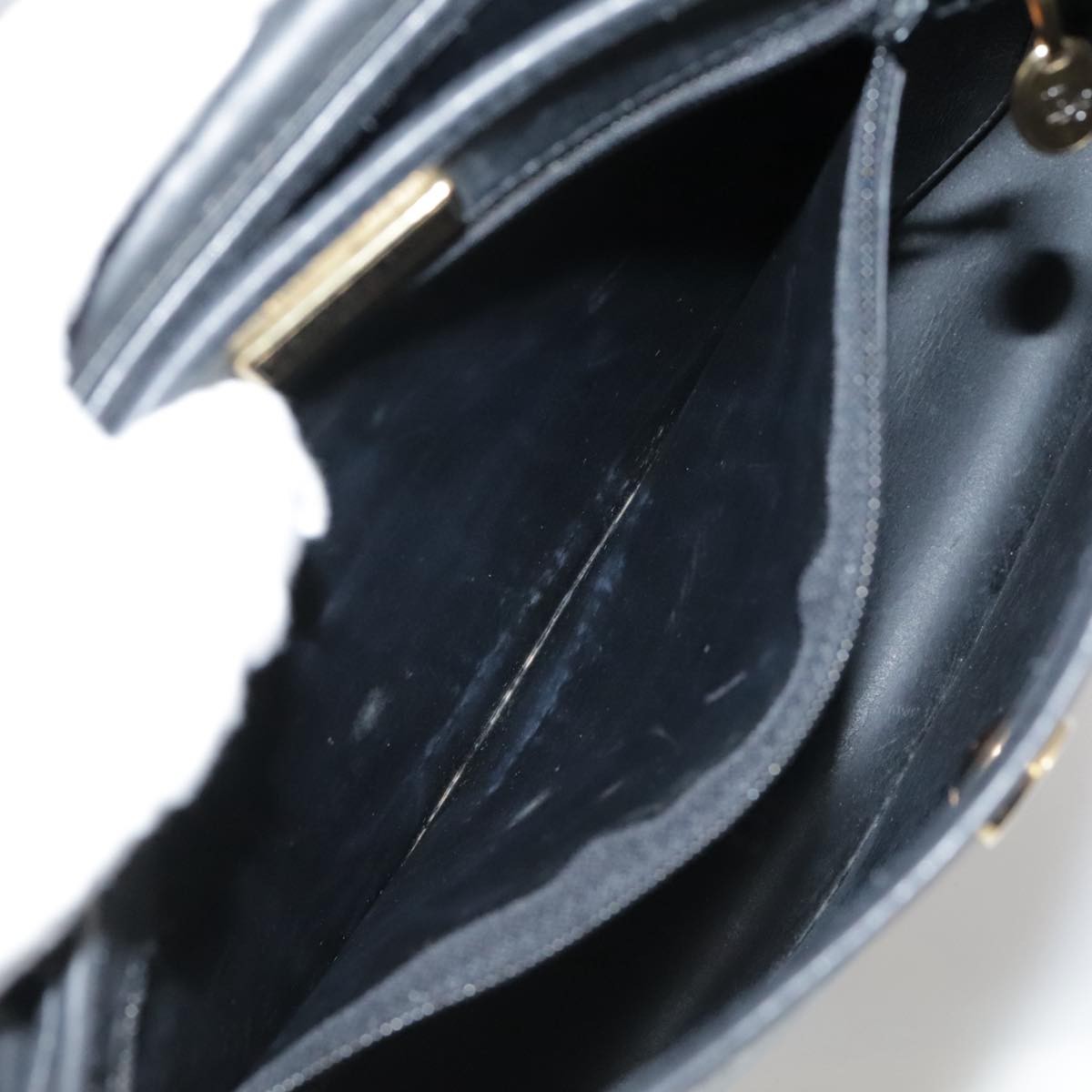 Christian Dior Vintage Honeycomb Flap Crossbody Bag Coated Canvas, BLACK, CANVAS, Crossbody bag