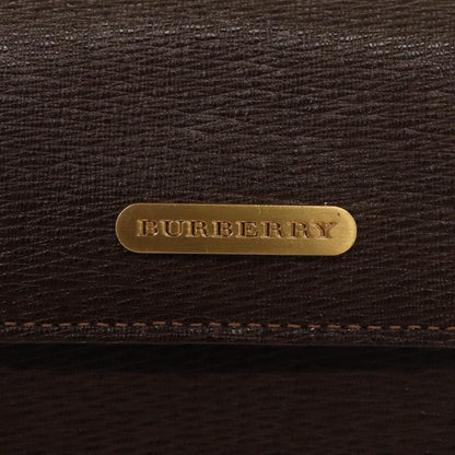 Burberry Vintage Pouch Leather, BROWN, LEATHER, Clutche & pouche