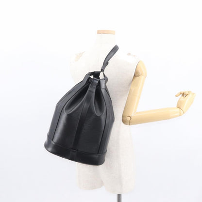 Louis Vuitton Randonnee Backpack Epi Leather, Black, Leather, Shoulder Bag