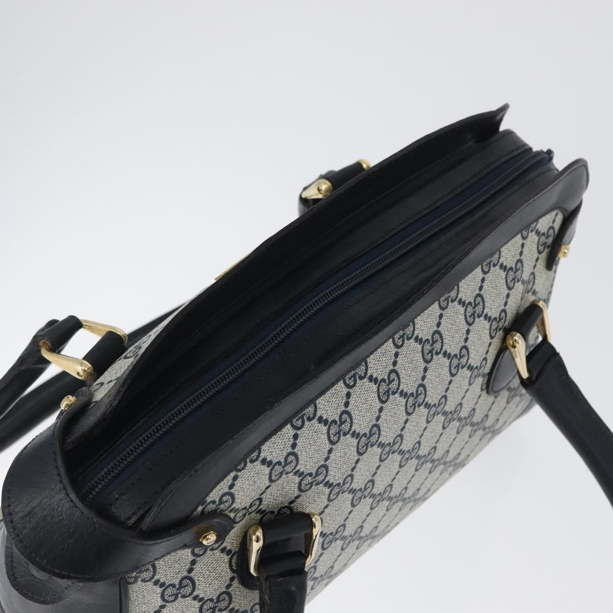 Gucci GG supreme handbag GG canvas, NAVY, PVC, Handbag