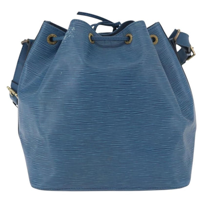 Louis Vuitton Petit Noe Handbag Epi Leather, Blue, Leather, Shoulder Bag