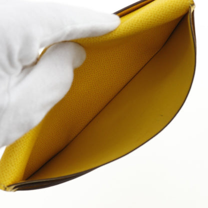 Hermes Bearn Wallet Epsom, YELLOW, LEATHER, Wallets