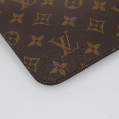 Louis Vuitton Neverfull Pochette Monogram Canvas, BROWN, CANVAS, Tote bag