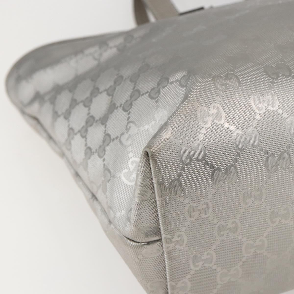Gucci Plus Tote GG Imprime, SILVER, CANVAS, Tote bag